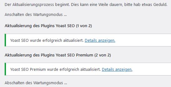 WordPress Plugins aktualisieren