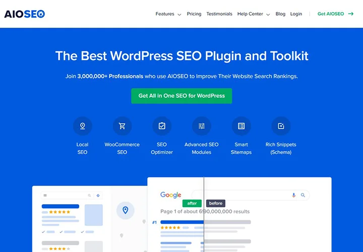 WordPress-Plugins zur Suchmaschinenoptimierung: All In One SEO (AIOSEO)